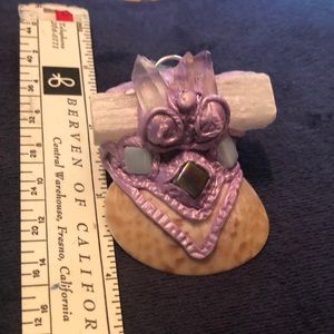 For My Valkerie shell amethyst and selenite